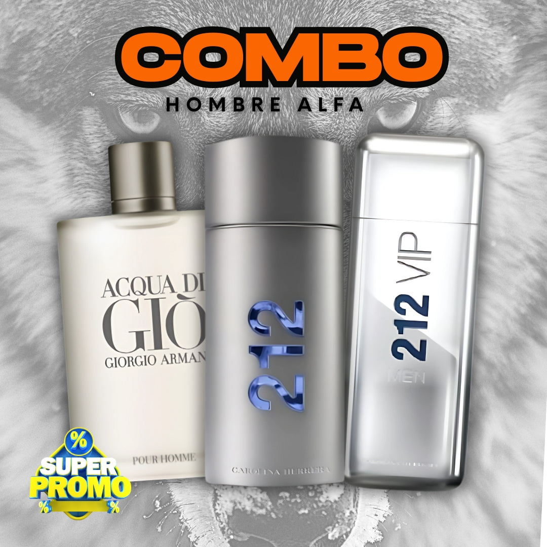 COMBO ALFA - 212 VIP, 212 NYC, AQUA DI GIO