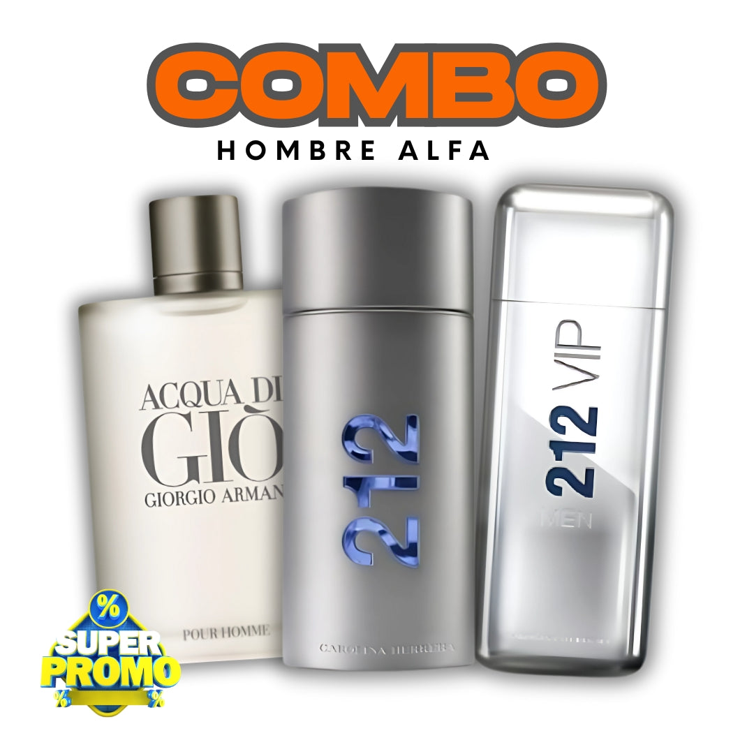 COMBO ALFA - 212 VIP, 212 NYC, AQUA DI GIO