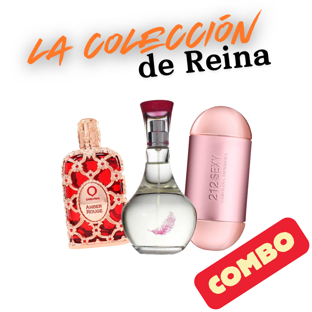 COMBO COLECCIÓN LA REINA - Orientica Amber Rouge, Can Can, 212 Sexy
