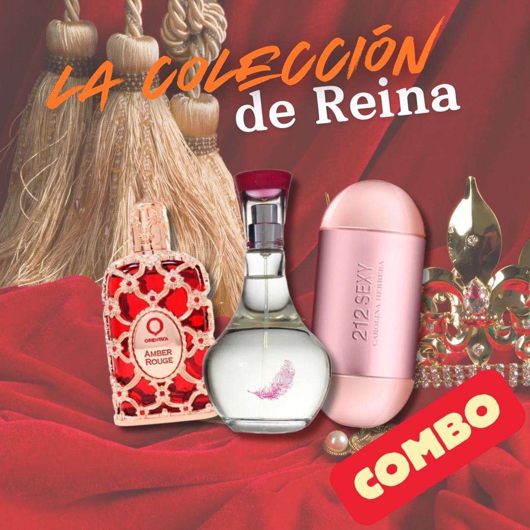 COMBO COLECCIÓN LA REINA - Orientica Amber Rouge, Can Can, 212 Sexy