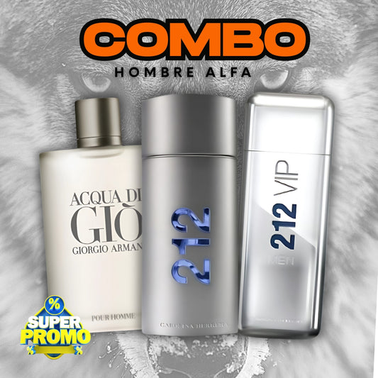 COMBO ALFA - 212 VIP, 212 NYC, AQUA DI GIO